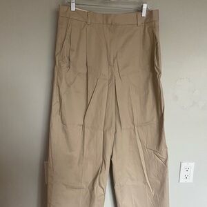 Babaton Tan Trousers Classic Relaxed Fit